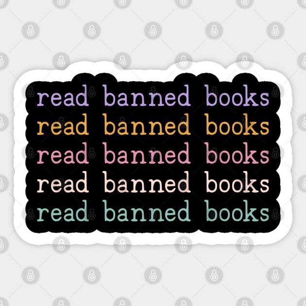 Read Banned Books Sticker by Islla Workshop